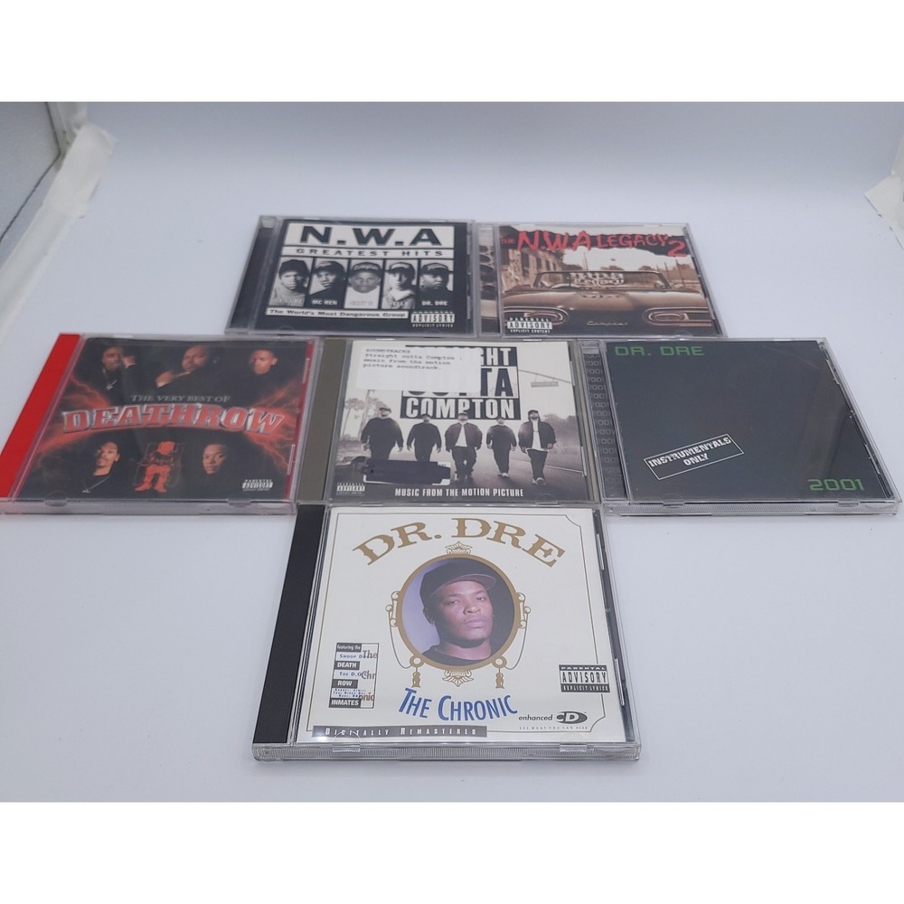 Lot Of 6 Dr Dre, NWA, Straight Outta Compton Soundtrack, Death Row Rap Hip Hop